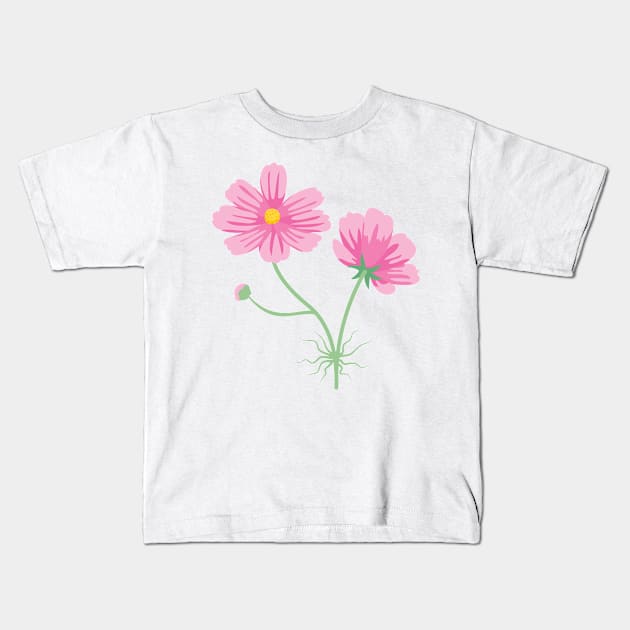 Cute Colorful Flower Kids T-Shirt by SWON Design